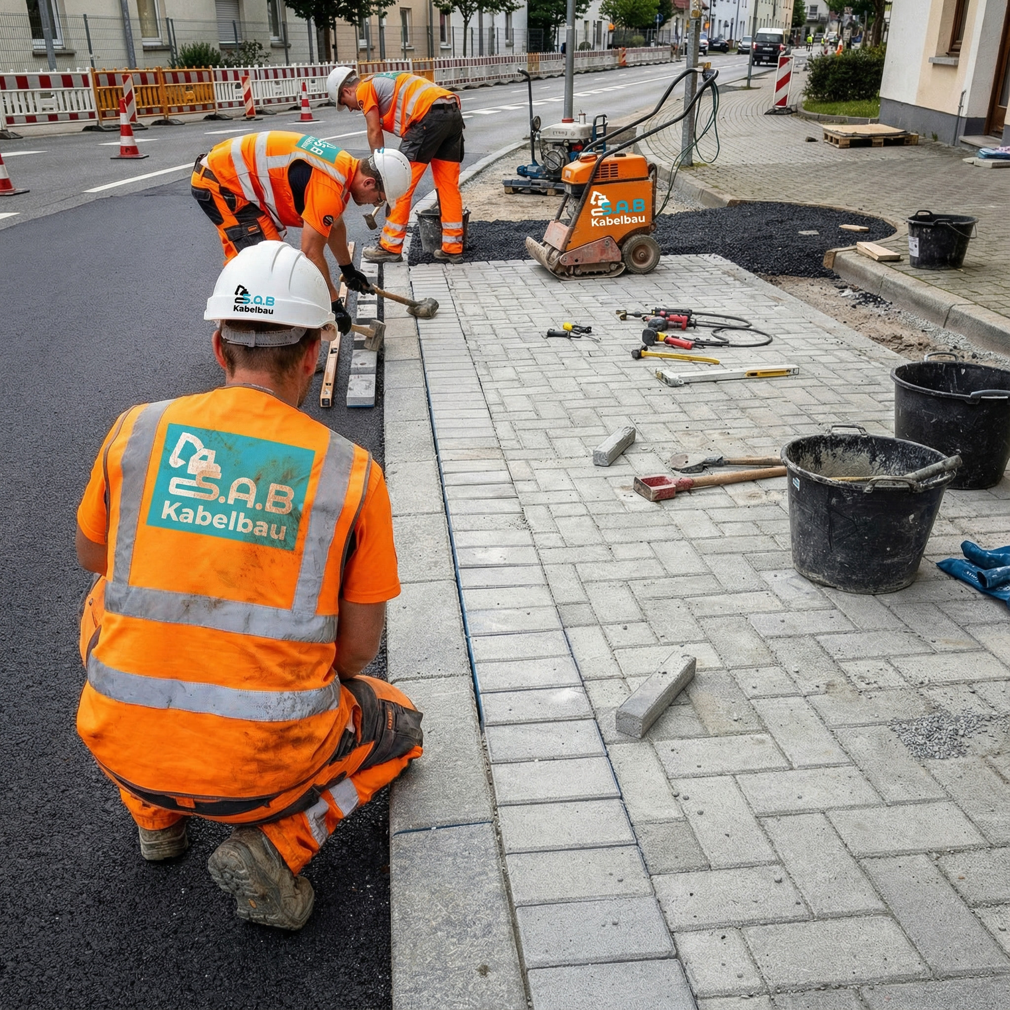 Asphaltierung und Pflasterarbeiten - S.A.B.