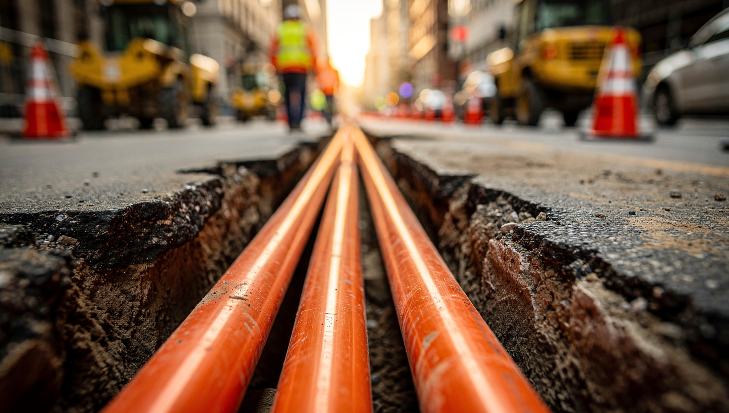 Rohrverbände für Glasfaser